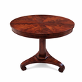 English Flame Mahogany Lamp Table Circa 1840