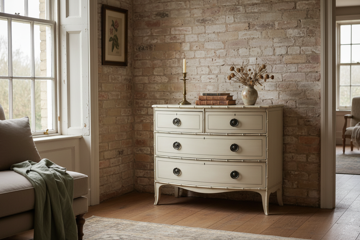 English Faux Bamboo Chest Circa 1820