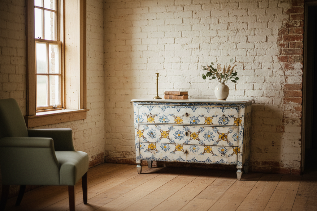 Painted Italian chest circa 1840