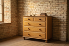 Victorian Birch Pine Chest of Drawers, 1860