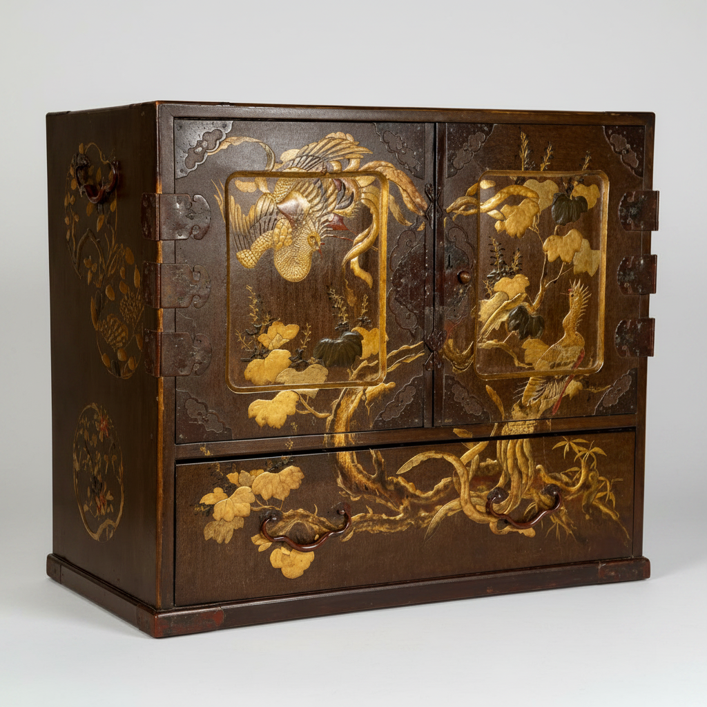 Chinese Export Table Cabinet, 1910