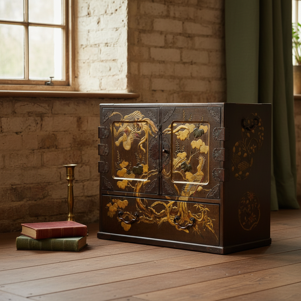 Chinese Export Table Cabinet, 1910