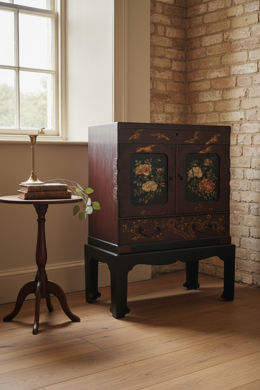Chinese Export Table Cabinet with Legs, 1910