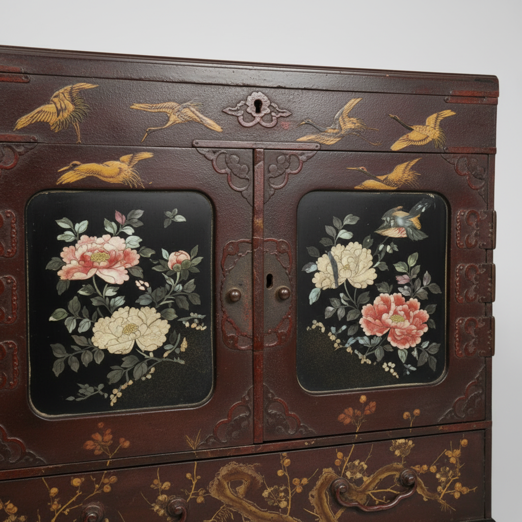 Chinese Export Table Cabinet with Legs, 1910