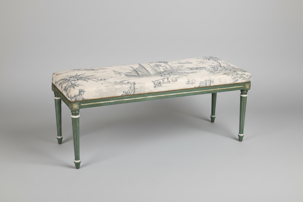 Painted Green Bench