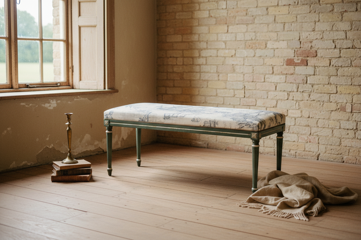 Painted Green Bench