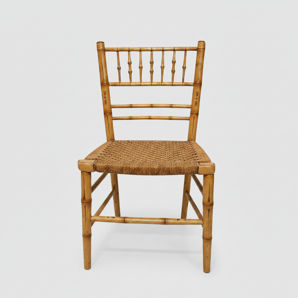 Faux Bamboo Side Chair