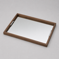 Walnut and Mirror Tray