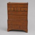 Scottish Pitch Pine Chest on Chest