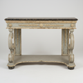 Antique Grey Console, Pair