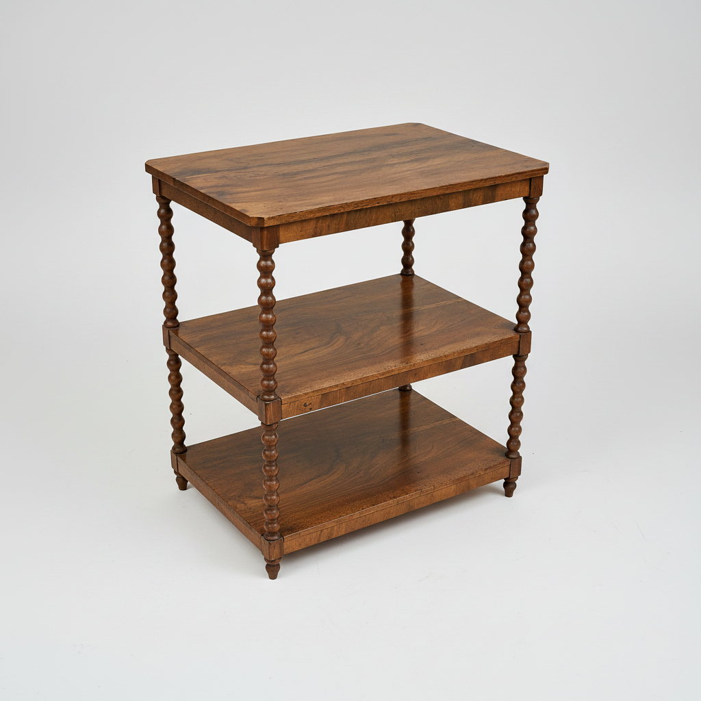 Tiered Vintage Spindle Side Table