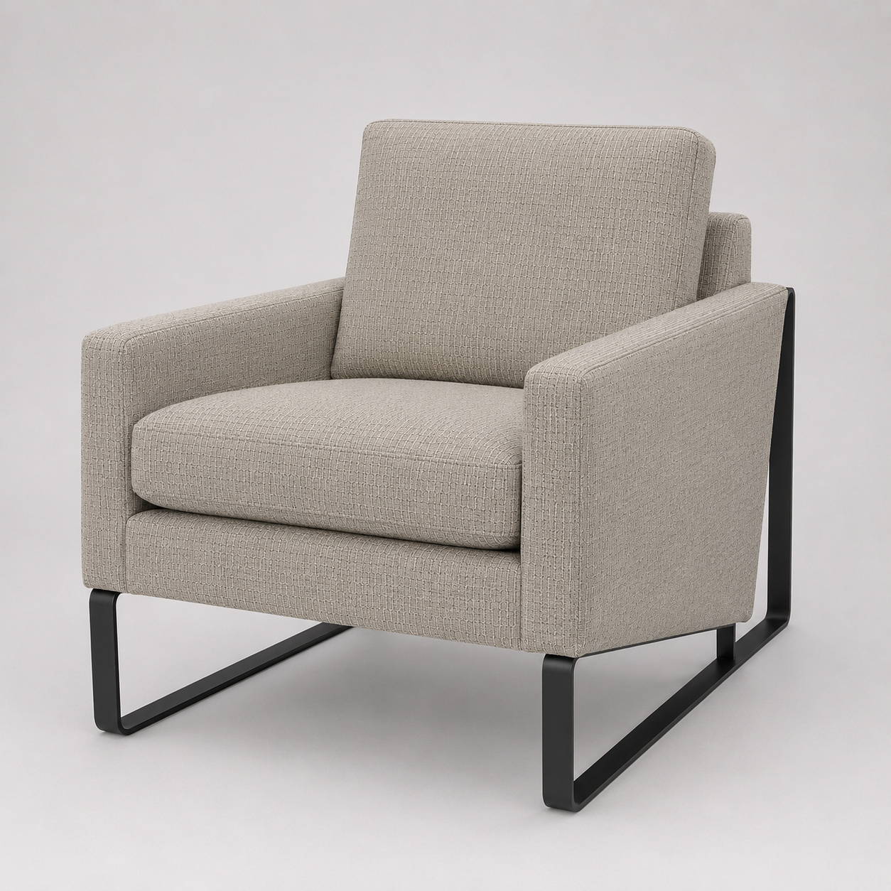 Metal Frame Chair in Grey