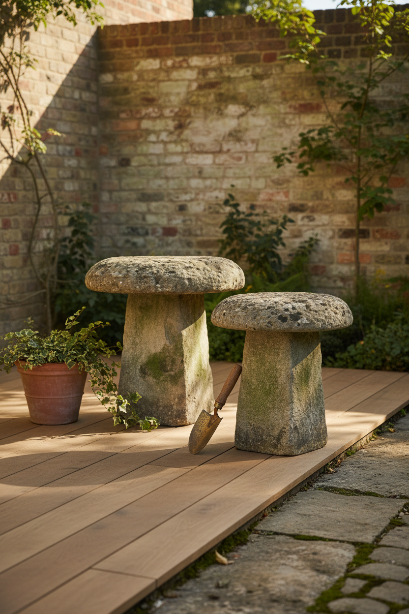 English Straddle Stone, 1800's
