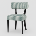 Striped Float Back Dining Chair