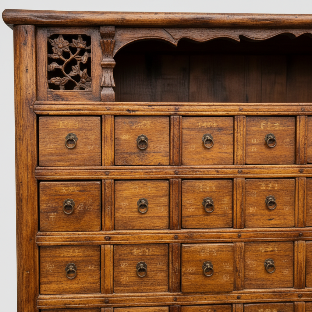 Antique Asian Apothecary Chest