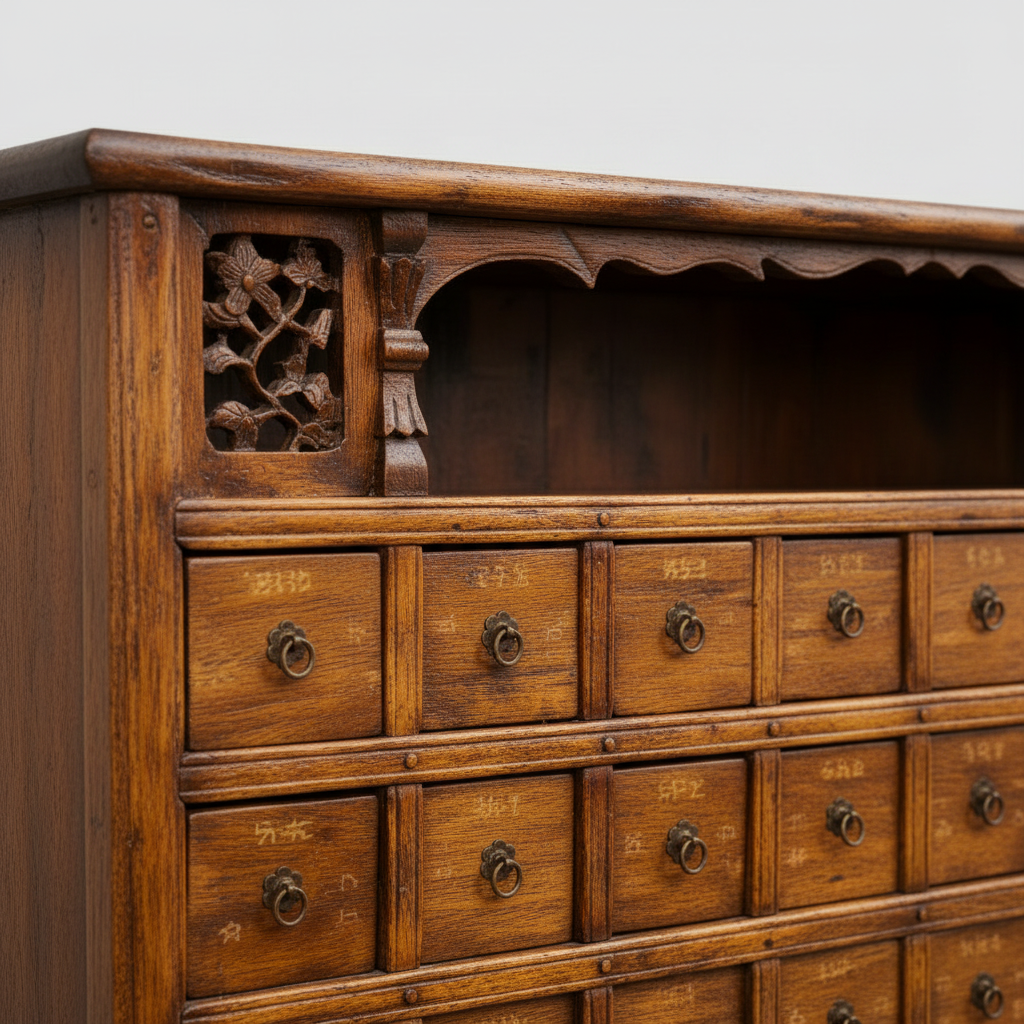 Antique Asian Apothecary Chest