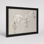 Framed Painting of Horses by Leslie Charlotte Bennison, 1900's