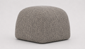 Theo Club Ottoman in Stone Woven