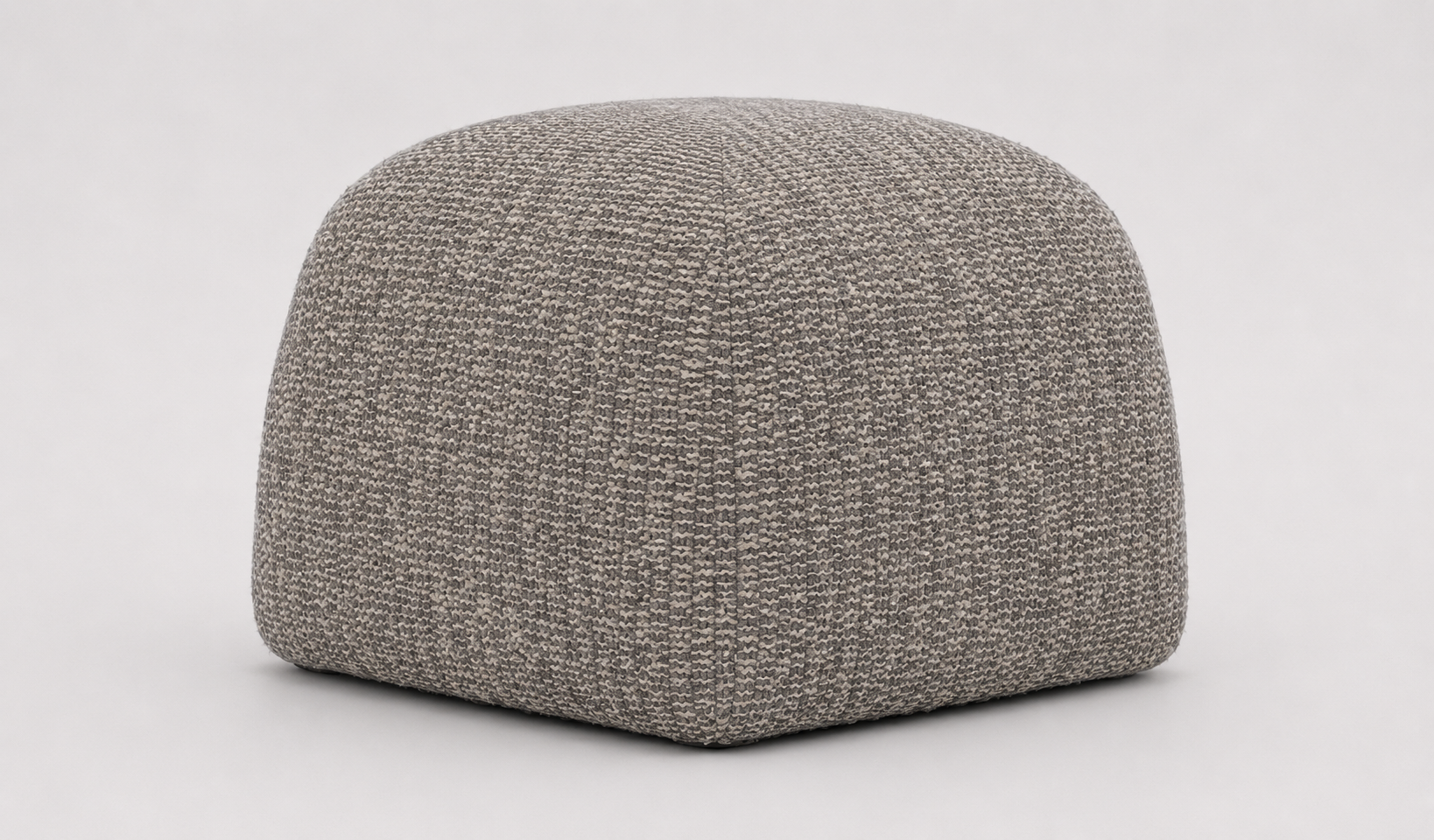 Theo Club Ottoman in Stone Woven