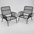 Pair of Mid 50's Metal Arm Chairs