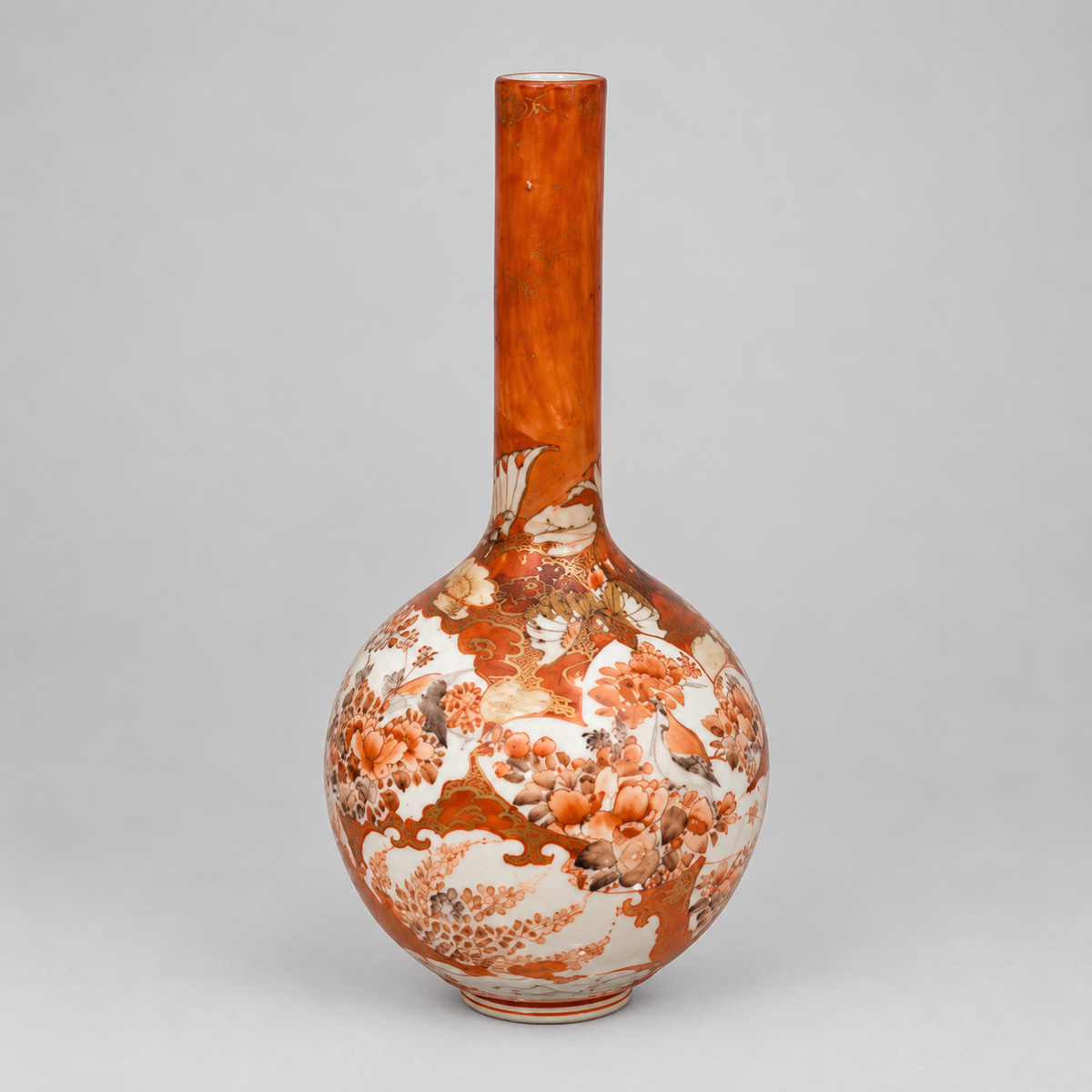 Mejji Kutani Bottle Vases, 1870