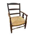 Antique Rushed Seat Set