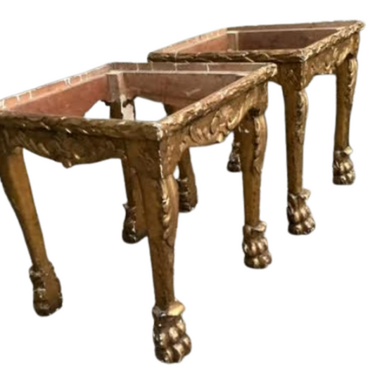 Pair of Italian Rococo Benches
