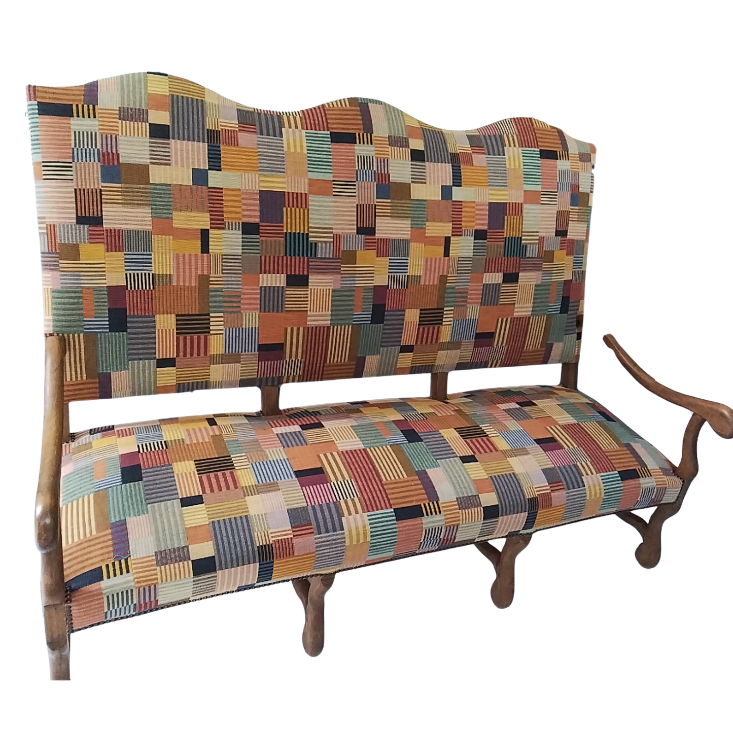 Patterned English Sofa, 1920