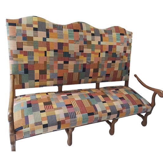 Patterned English Sofa, 1920