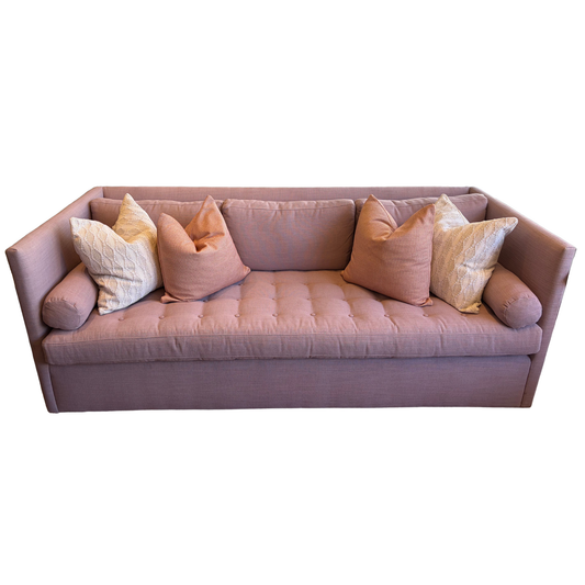 Purple Tufted Sofa