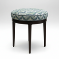 Chevron Ottoman in Ocean