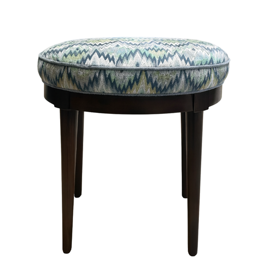 Chevron Ottoman in Ocean