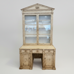 Italian Painted Desk Cabinet