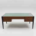 Antique Italian Glass Top Desk
