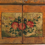 Floral Orange Console