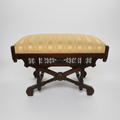 Northern Italian Yellow Upholstered Bench