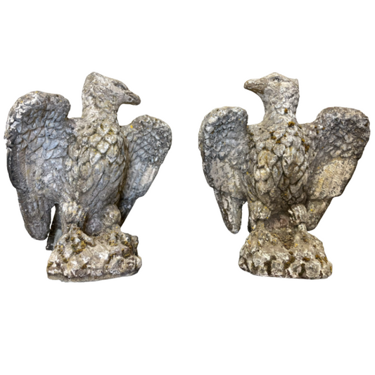 Pair of Concrete Eagles