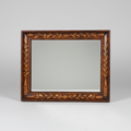 Inlaid Walnut Mirror, 1860's