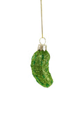 Tiny Glass Glitter Pickle Ornament