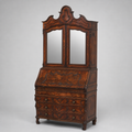 Venetian Mirrored Bureau Bookcase, 1870