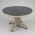 Black Marble Top Painted Guéridon