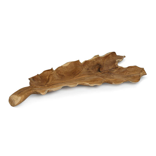 Reclaimed Teak Root Leaf Tray
