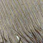 Brass and Jute Fringe Pillow