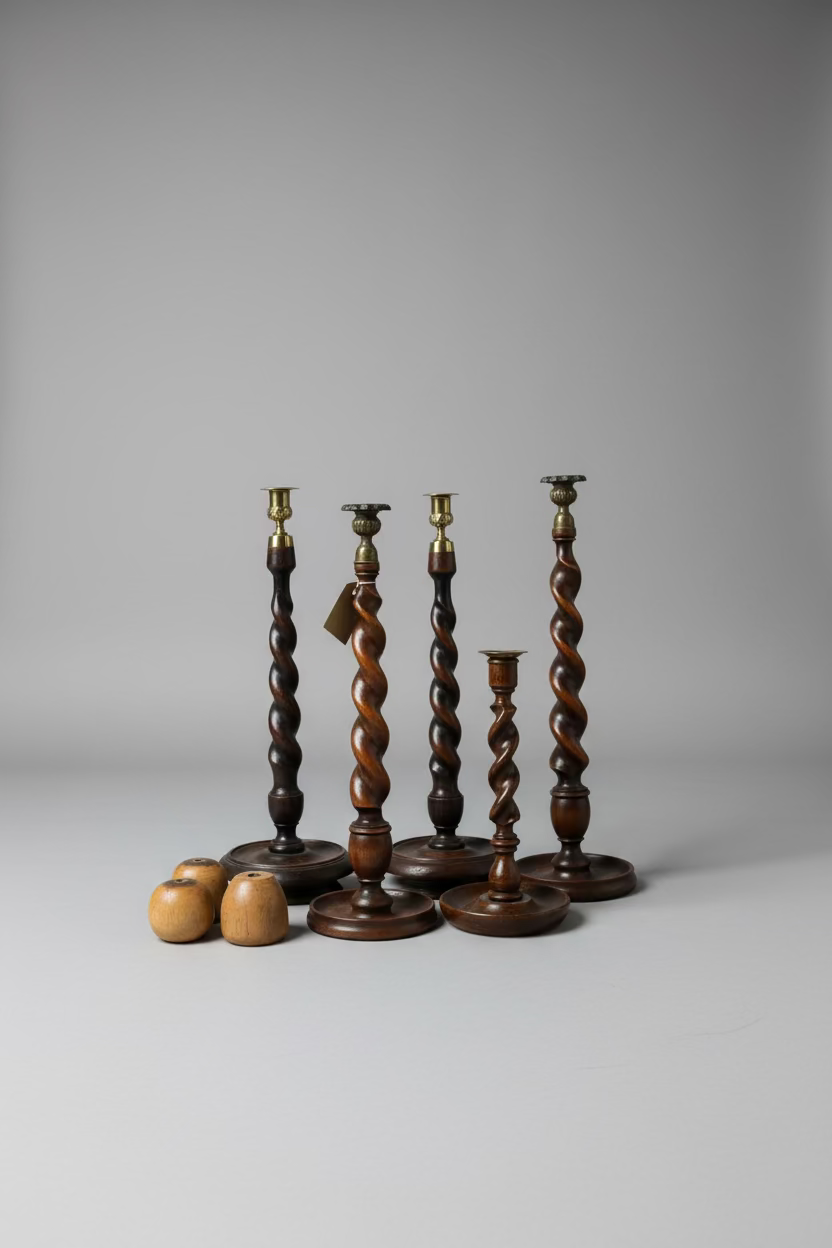 Barley Twist Candlestick Holders