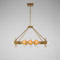 Verona Chandelier in Gatsby Gold