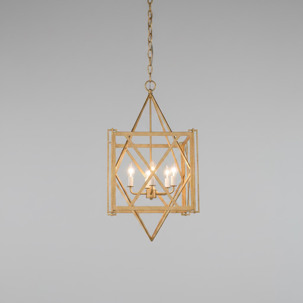 Hassel Lantern in Pale Gold