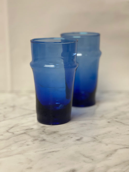 Blue Glass, Set of 2