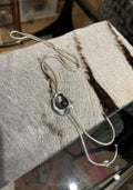 Sterling Silver Oyster Bolo Tie with Pearl