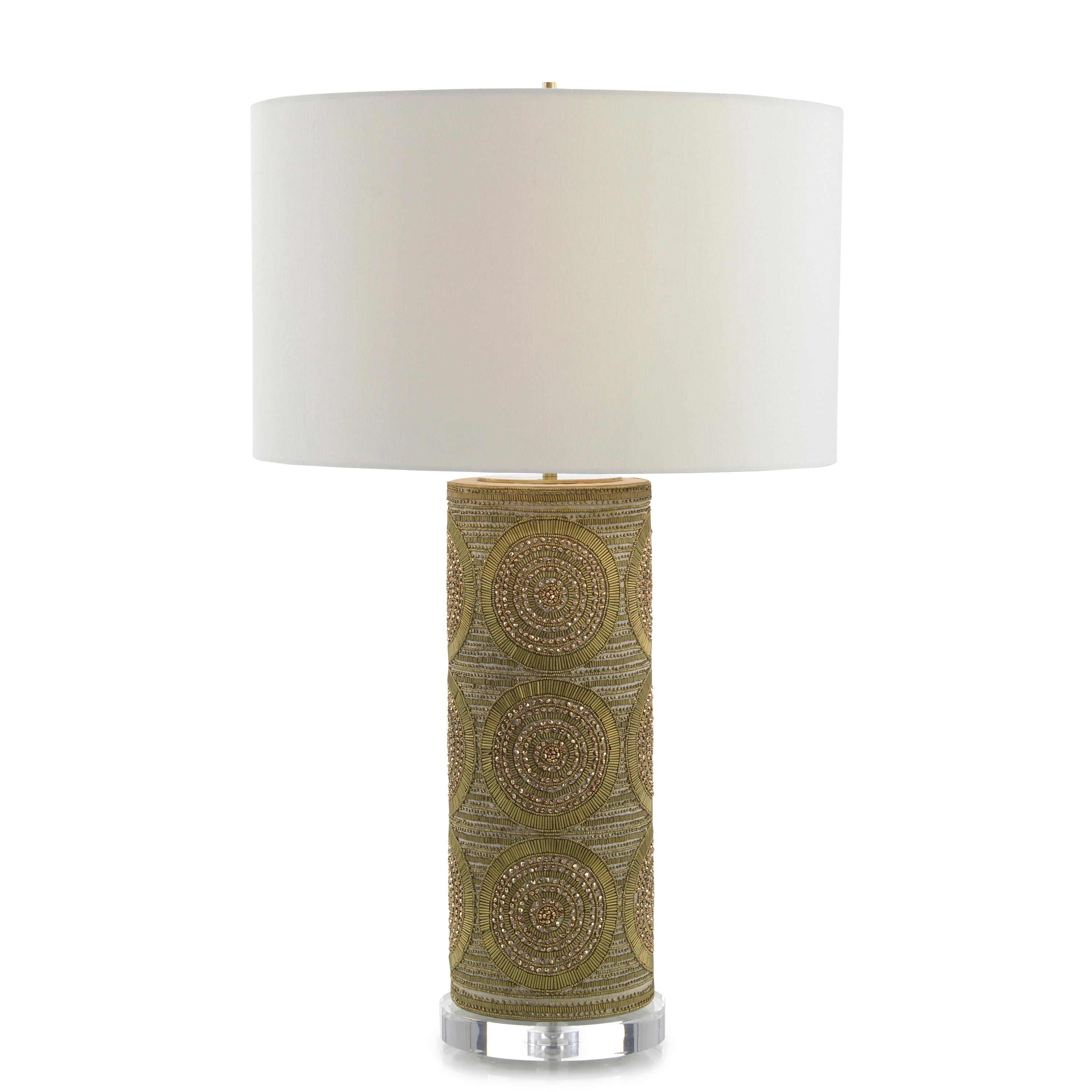 Brass Beaded Table Lamp