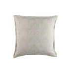 Camel Cotton and Linen Jacquard Euro Pillow